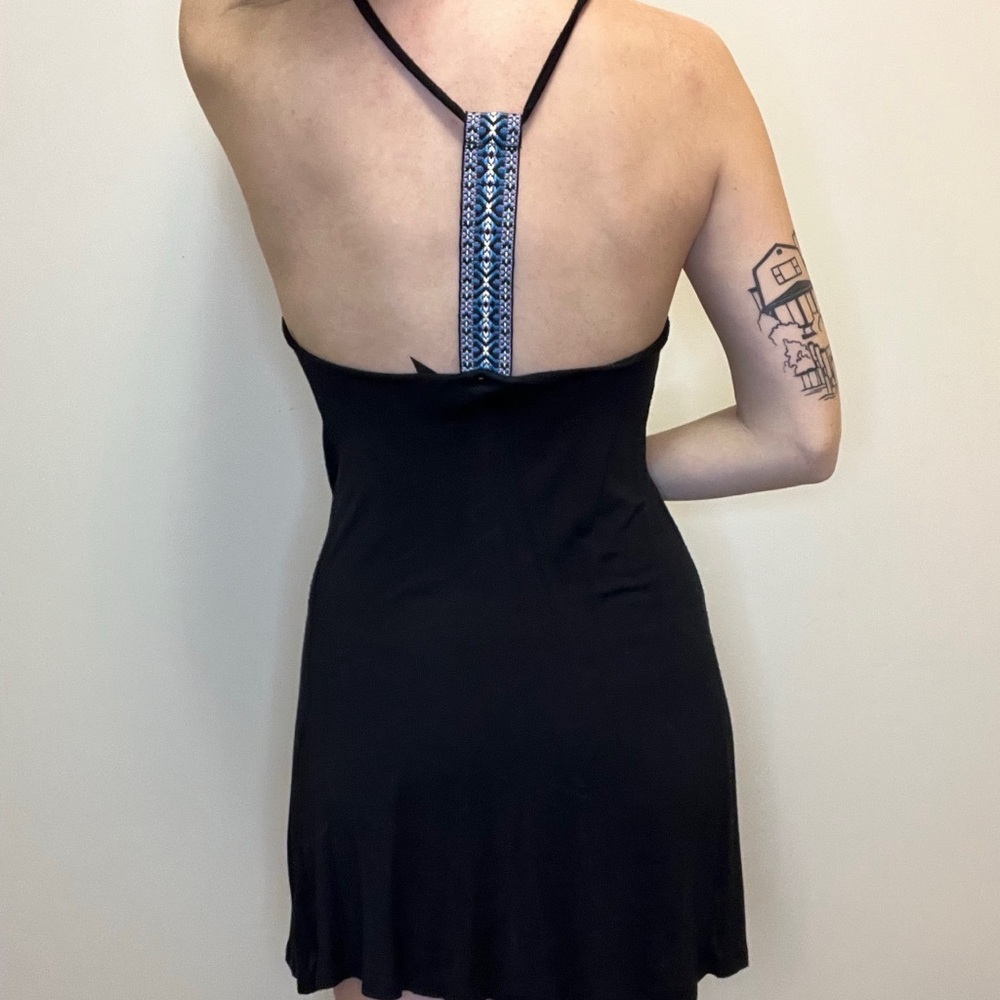 Black sundress with embroidery detail!